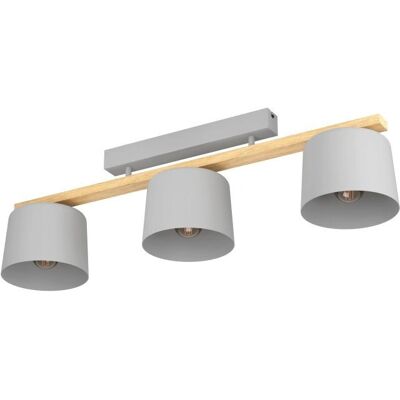 EGLO Mariel Lámpara de Techo Gris y Madera - Diseño Moderno EGLO Mariel Lámpara de Techo Gris y Madera - Diseño Moderno