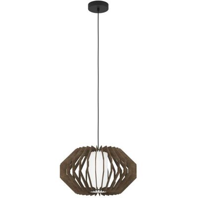 EGLO Rusticaria Hängeleuchte - Höhenverstellbar, 45cm Durchmesser, E27, Schwarz EGLO Rusticaria Hängeleuchte - Höhenverstellbar, 45cm Durchmesser, E27, Schwarz