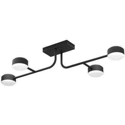 Plafonnier LED EGLO Clavellina en Métal Noir - Design Moderne Minimaliste - Publicité Plafonnier LED EGLO Clavellina en Métal Noir - Design Moderne Minimaliste - Publicité