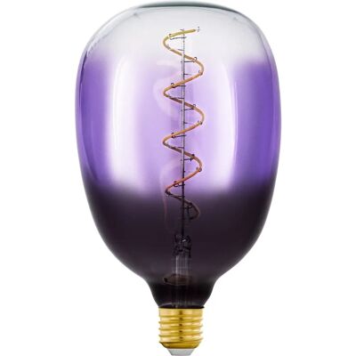 EGLO LED Lamp - E27 4W Warm Wit 1800K Violet Dimbaar EGLO LED Lamp - E27 4W Warm Wit 1800K Violet Dimbaar
