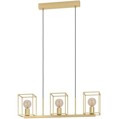 Eglo Cumiole Gold Hängeleuchte mit 3 E27 Fassungen - Modernes Design Eglo Cumiole Gold Hängeleuchte mit 3 E27 Fassungen - Modernes Design