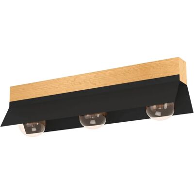 EGLO TARRAFO Deckenleuchte - Stahl & Holz - 15,5cm - E27 EGLO TARRAFO Deckenleuchte - Stahl & Holz - 15,5cm - E27