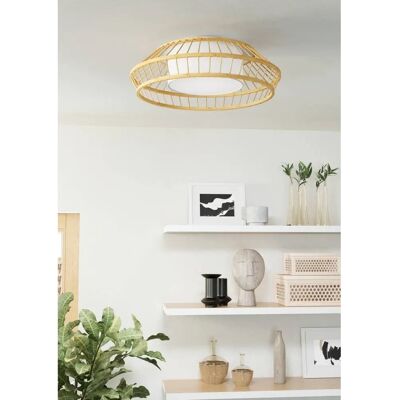 EGLO YUKU-Z Intelligente Deckenleuchte - Bambus - RGB & Weiß - Zigbee & Bluetooth EGLO YUKU-Z Intelligente Deckenleuchte - Bambus - RGB & Weiß - Zigbee & Bluetooth