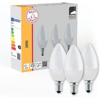 EGLO E14 3 unidades 4,9W 3000K - Bombillas LED EGLO E14 3 unidades 4,9W 3000K - Bombillas LED