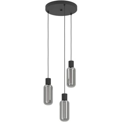 EGLO 901004 Pendelleuchte - MAIONE - Schwarz, Grau, E27 - Pendelleuchte EGLO 901004 Pendelleuchte - MAIONE - Schwarz, Grau, E27 - Pendelleuchte