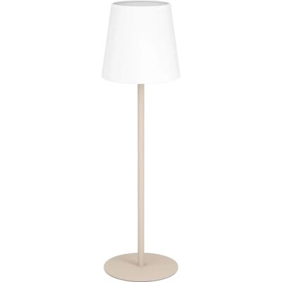 EGLO FIORANA Lampka biurkowa - Piaskowy i Biały - E14 EGLO FIORANA Lampka biurkowa - Piaskowy i Biały - E14