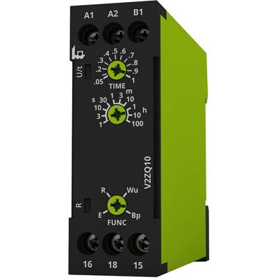 V2ZQ10 24-240V AC/DC Timerrelä - Flerfunktionellt, 0.05s-100h V2ZQ10 24-240V AC/DC Timerrelä - Flerfunktionellt, 0.05s-100h