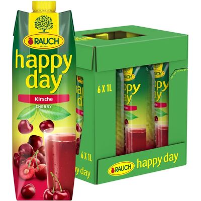 happy day Kirsch Fruchtnektar 6x1L - Fruchtsaft happy day Kirsch Fruchtnektar 6x1L - Fruchtsaft