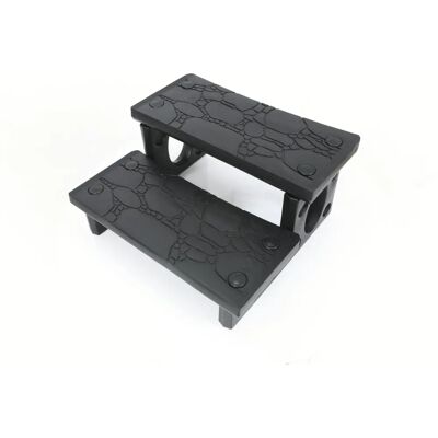 Gradino per Jacuzzi Steinbach - 70x33x22cm - Nero - Scala per piscina Gradino per Jacuzzi Steinbach - 70x33x22cm - Nero - Scala per piscina