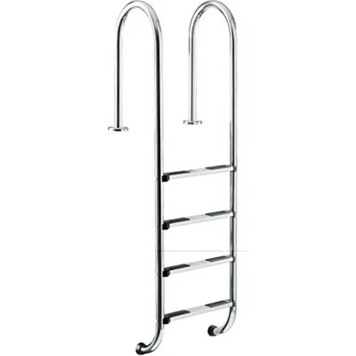STEINBACH Stahlpoolleiter - 4-stufig, Edelstahl, Silber - Poolzugang STEINBACH Stahlpoolleiter - 4-stufig, Edelstahl, Silber - Poolzugang