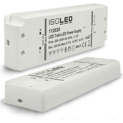 ISOLED 12V/DC LED Trafo - Ultraflach, 50W, IP20 - Beleuchtung ISOLED 12V/DC LED Trafo - Ultraflach, 50W, IP20 - Beleuchtung