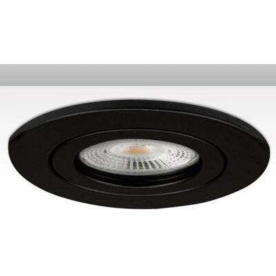 ISOLED Modèle - Cadre encastré rond - Noir - Support pour plafond encastré - Publicité ISOLED Modèle - Cadre encastré rond - Noir - Support pour plafond encastré - Publicité