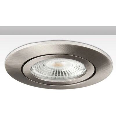 Cadre d'encastrement rond ISOLED pour GU10/MR16, Nickel-Satin - Publicité Cadre d'encastrement rond ISOLED pour GU10/MR16, Nickel-Satin - Publicité