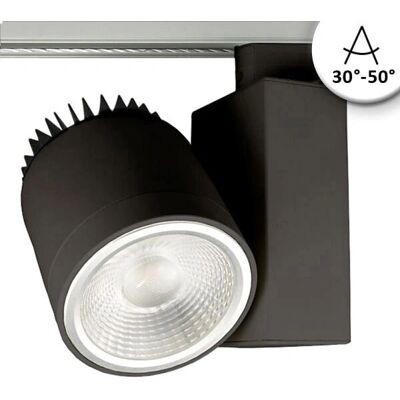 Projecteur rail ISOLED - 30-50° ajustable - 4200lm - Noir - Publicité Projecteur rail ISOLED - 30-50° ajustable - 4200lm - Noir - Publicité