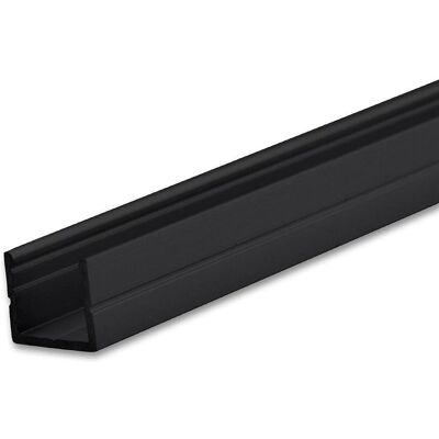 Profilé LED IsoLED SURF8 en aluminium - Noir RAL 9005 - 200cm - Publicité Profilé LED IsoLED SURF8 en aluminium - Noir RAL 9005 - 200cm - Publicité