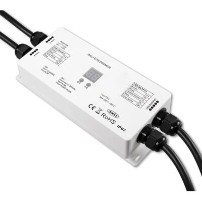IsoLED DALI DT8 RGB+W PWM Dimmer - IP67 - 4 Kanäle - 12-36V IsoLED DALI DT8 RGB+W PWM Dimmer - IP67 - 4 Kanäle - 12-36V