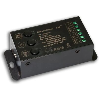 Dimmer RGB Sys-Pro ISOLED - 3 Canaux, 12-24V - Contrôle à distance - Publicité Dimmer RGB Sys-Pro ISOLED - 3 Canaux, 12-24V - Contrôle à distance - Publicité