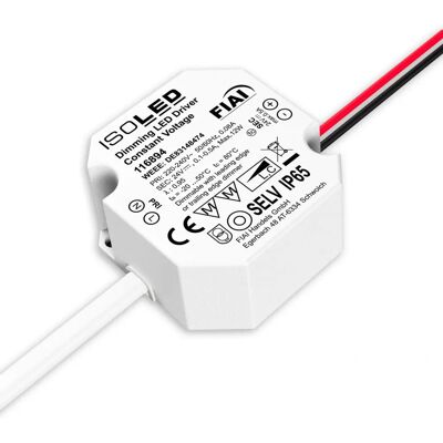 ISOLED PWM LED-Transformator - IP65 - 0-12W ISOLED PWM LED-Transformator - IP65 - 0-12W