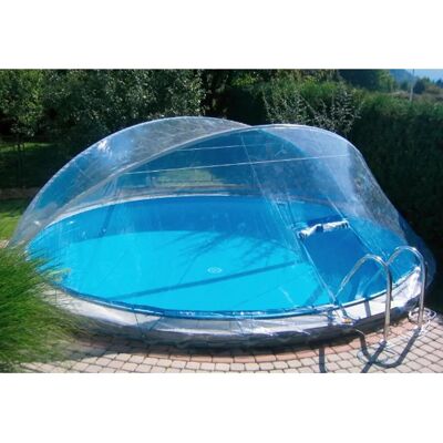 KWAD Cabrio Dome Poolabdeckung - Rund, Schmaler Rand, Transparent KWAD Cabrio Dome Poolabdeckung - Rund, Schmaler Rand, Transparent