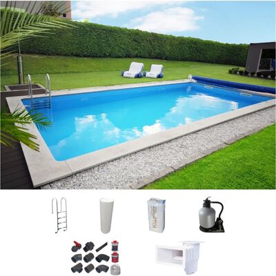 KWAD Modell - Edelstahlleiter - Rechteckpool - Schwimmbecken KWAD Modell - Edelstahlleiter - Rechteckpool - Schwimmbecken