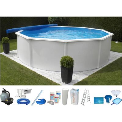 KWAD Supreme Weiß Rundpool - 29.000L, 550cm Durchmesser KWAD Supreme Weiß Rundpool - 29.000L, 550cm Durchmesser