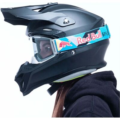 Red Bull Spect Eyewear Strive 005 Occhiali da motocross - Grigio Chiaro, Lente Trasparente, Unisex Red Bull Spect Eyewear Strive 005 Occhiali da motocross - Grigio Chiaro, Lente Trasparente, Unisex