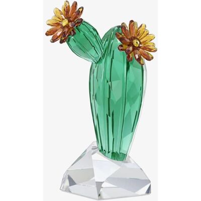Swarovski Crystal Flowers Golden Yellow Cactus Sculpture - Crystal Sculpture Swarovski Crystal Flowers Golden Yellow Cactus Sculpture - Crystal Sculpture