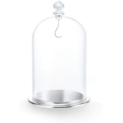 Vitrine cloche blanche Swarovski Grand ornement en cristal - Présentoir - Publicité Vitrine cloche blanche Swarovski Grand ornement en cristal - Présentoir - Publicité