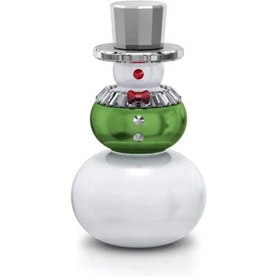 Swarovski Vermelho Verde Branco Boneco de Neve Escultura de Cristal - Escultura de Cristal Swarovski Vermelho Verde Branco Boneco de Neve Escultura de Cristal - Escultura de Cristal
