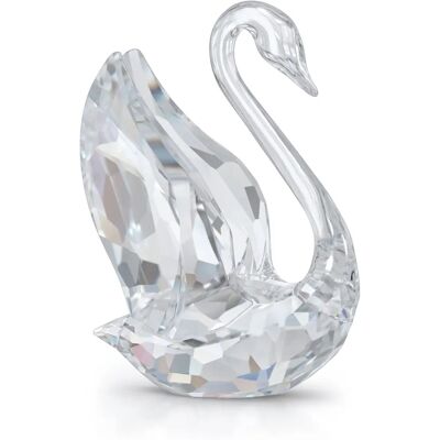 Figura de Cisne de Cristal Swarovski - Decoración Elegante Figura de Cisne de Cristal Swarovski - Decoración Elegante