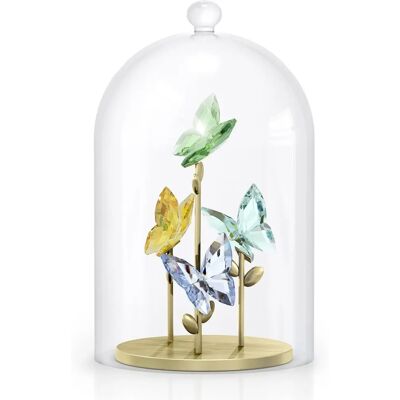 Cloche en Verre Papillon Jungle Beats Swarovski - Objet Décoratif - Publicité Cloche en Verre Papillon Jungle Beats Swarovski - Objet Décoratif - Publicité