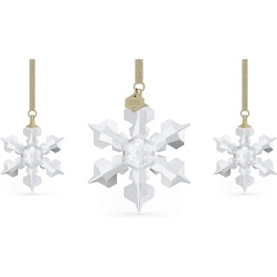 Ensemble de Flocons de Neige en Cristal Blanc Swarovski - Édition 2022 Ensemble de Flocons de Neige en Cristal Blanc Swarovski - Édition 2022