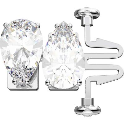 Prolongateur de bijoux Swarovski Millenia - Poire Blanche Rhodié - Publicité Prolongateur de bijoux Swarovski Millenia - Poire Blanche Rhodié - Publicité