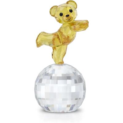 Orso Kris Swarovski - Pronto per il Disco - Scultura in Cristallo Giallo - 5639875 Orso Kris Swarovski - Pronto per il Disco - Scultura in Cristallo Giallo - 5639875