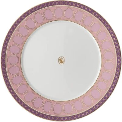 Assiette Petit Déjeuner Swarovski x Rosenthal Rose - Porcelaine - 23 cm - Signum Swarovski - Publicité Assiette Petit Déjeuner Swarovski x Rosenthal Rose - Porcelaine - 23 cm - Signum Swarovski - Publicité