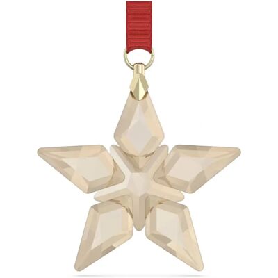 Addobbo Stella Dorata Swarovski 2023 - Decorazioni Natalizie Festive Addobbo Stella Dorata Swarovski 2023 - Decorazioni Natalizie Festive