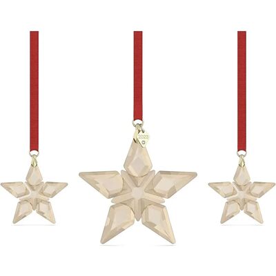 Set de Adornos Festivos Swarovski Rojo/Champagne 2023 - Ornamento Set de Adornos Festivos Swarovski Rojo/Champagne 2023 - Ornamento