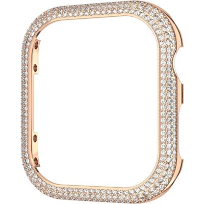 Coque Montre Cristal Or Rose Swarovski - Apple Watch 7 41mm Coque Montre Cristal Or Rose Swarovski - Apple Watch 7 41mm