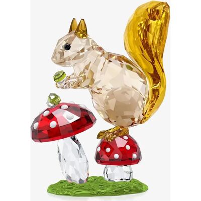 Swarovski Idyllia Eichhörnchen und Pilze Kristallfigur - Kristallfigur Swarovski Idyllia Eichhörnchen und Pilze Kristallfigur - Kristallfigur