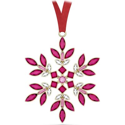 Ornement Rouge Gema de Swarovski - Flocon de Neige Ornement Rouge Gema de Swarovski - Flocon de Neige