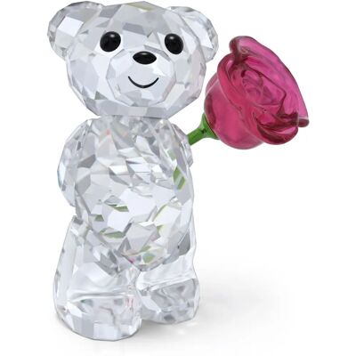Figura di cristallo Swarovski Collezione Kris Bär Rosa Amore - Decorativa Figura di cristallo Swarovski Collezione Kris Bär Rosa Amore - Decorativa
