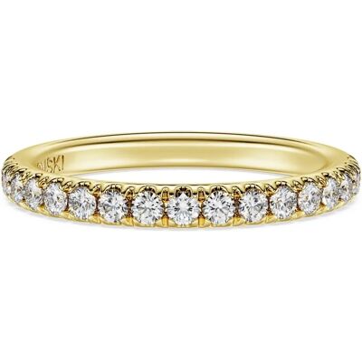 Swarovski - Anello a fascia Eternity - Oro giallo 18K - 0,4 ct - Ring - Publicité Swarovski - Anello a fascia Eternity - Oro giallo 18K - 0,4 ct - Ring - Publicité