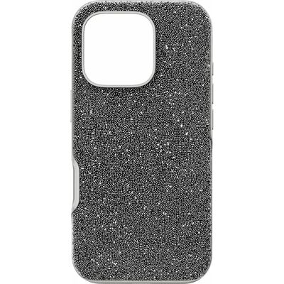 Swarovski iPhone 16 Pro Silberglaenzende Huelle Swarovski iPhone 16 Pro Silberglaenzende Huelle