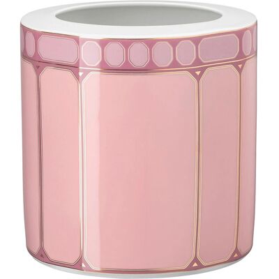 Swarovski x Rosenthal Vase 17 cm, Porzellan, Rose, Swarovski Signum Swarovski x Rosenthal Vase 17 cm, Porzellan, Rose, Swarovski Signum