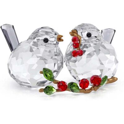 Figurine en Cristal Swarovski Idyllia Oiseaux et Baies - Objet Décoratif Figurine en Cristal Swarovski Idyllia Oiseaux et Baies - Objet Décoratif