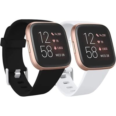 Fitbit - Versa 2 - Silikone - Hvid - Urrem Fitbit - Versa 2 - Silikone - Hvid - Urrem