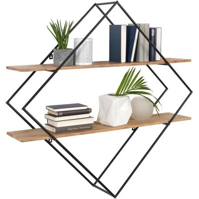 Ambia Home Akácia Fali Polc - Modern Minimalista Tervezés - 107x107x26 cm Ambia Home Akácia Fali Polc - Modern Minimalista Tervezés - 107x107x26 cm
