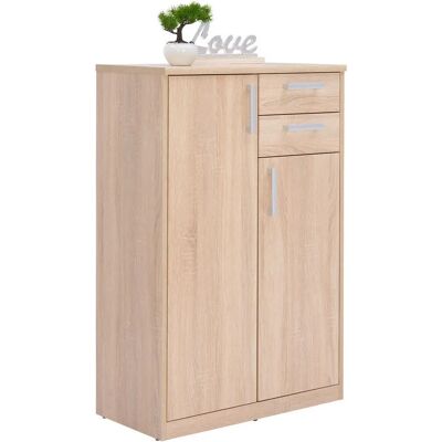 Xora Sonoma Dub Komód - 2 Ajtó, 2 Fiók, 72x110x36 cm Xora Sonoma Dub Komód - 2 Ajtó, 2 Fiók, 72x110x36 cm