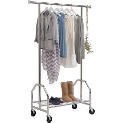 Xora Chrom Kleiderständer - 120x180x50 cm - Stabil & Mobil Xora Chrom Kleiderständer - 120x180x50 cm - Stabil & Mobil
