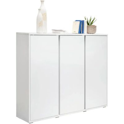 Xora Fehér cipőtartó szekrény - 145/120/34 cm Xora Fehér cipőtartó szekrény - 145/120/34 cm